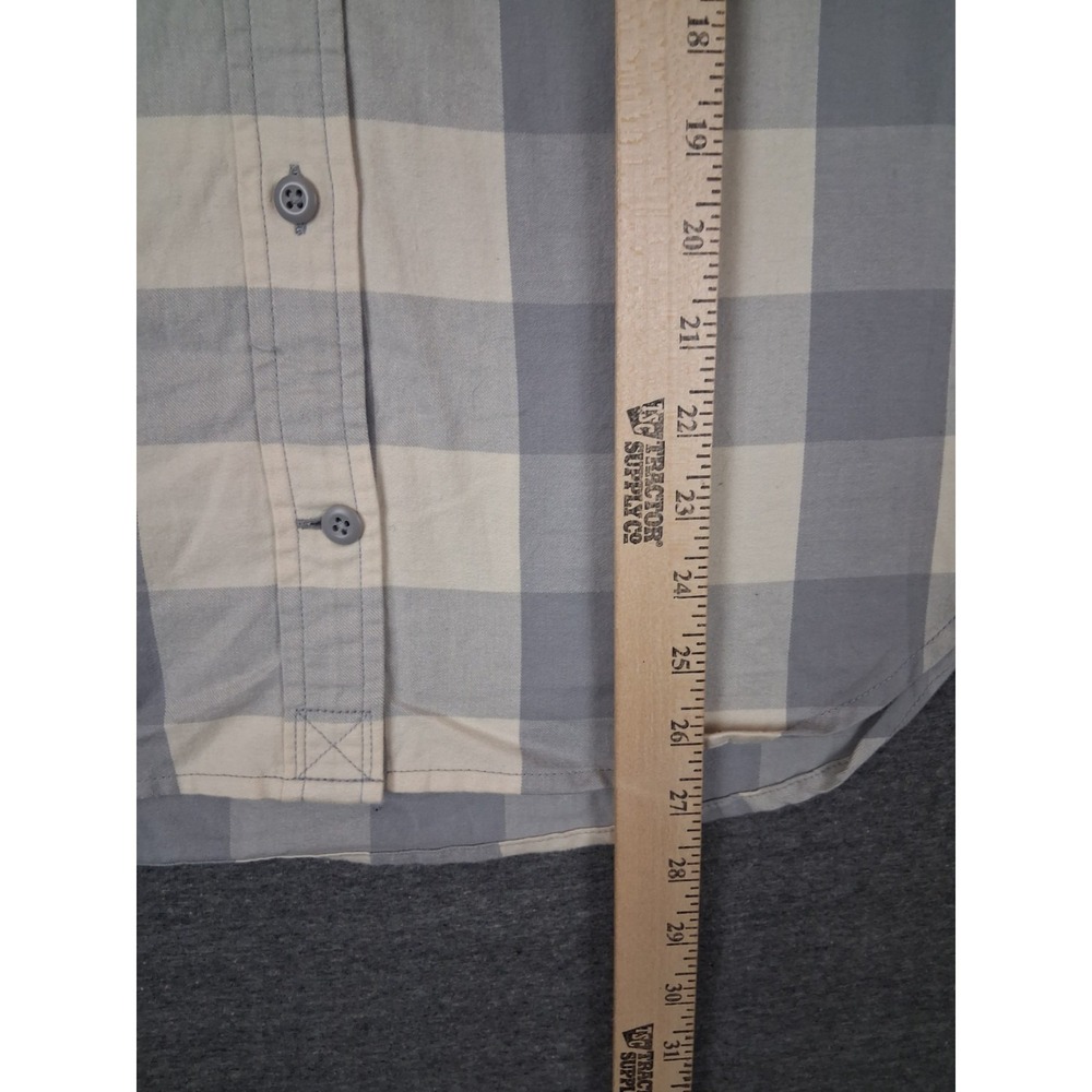 REI Co Op Womens Shirt S Gray Plaid Button Up Flannel Lumberjack Outdoor Fall - Picture 5 of 8